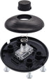Lamp,Pack 6 Floor Lamp Foot Switch,Black Round Foot Pedal Switch,Step ON Off Spring Push Button for Control Floor