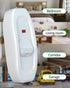 2 Pack Appliance Switch On/Off Button, Table Lamp Desk Light In-line Cord Switch, 250V 10A, White