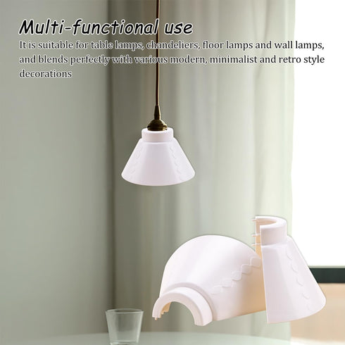 SaiDian 3Pcs E27 Bulb Bulb Plastic Shade Protective Light Cover for Home Use Replacement Lampshade Compatible