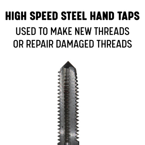 Drill America DWT60779 3/8"-24 UNF High Speed Steel Left 4 Flute Taper Tap, (Pack of 1)