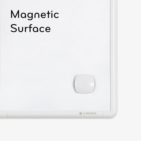 U Brands Contempo Magnetic Dry Erase Board 11”x14”, White Modern Frame, Includes Magnet and Marker