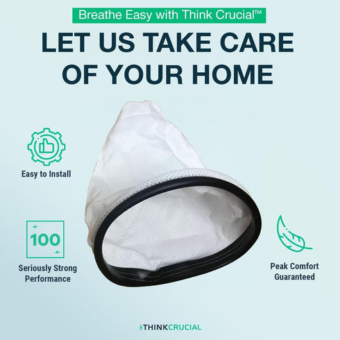 Think Crucial Replacement for Hoover Commercial Backpack Vacuum Cleaner Bag, Fits C2401