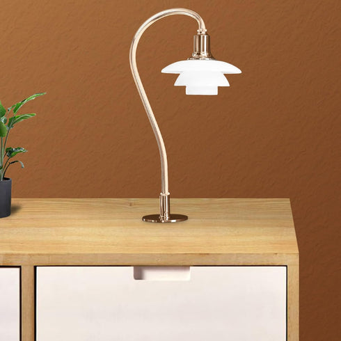 Homoyoyo Desk Lamp, Elbow Table Lamp Stem Parts for DIY Lamp Making Kit with Curved Tubing and Accessories