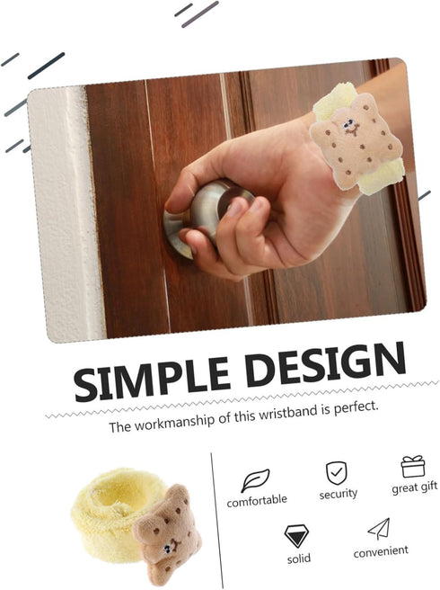 Absorbent Face Washing Wrist Washband for Women Fleece Wrist Scrunchies to Prevent Spills During Skincare Routine Chic