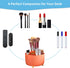 Marbrasse Desk Organizer, 360-Degree Rotating Pen Holder with 5 Compartments for Office, Home Art Supply Storage
