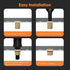 Hanglife #6-32 100 Rivet Nut, UNC SAE Rivnut - Flat Head Nutserts, Zinc-Plated Carbon Steel Knurled Body Threaded