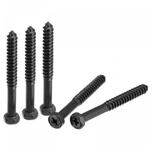 uxcell Hex Lag Screws 5/16" x 3" Carbon Steel Phillips Head Bolts for Deck Building, 10pcs