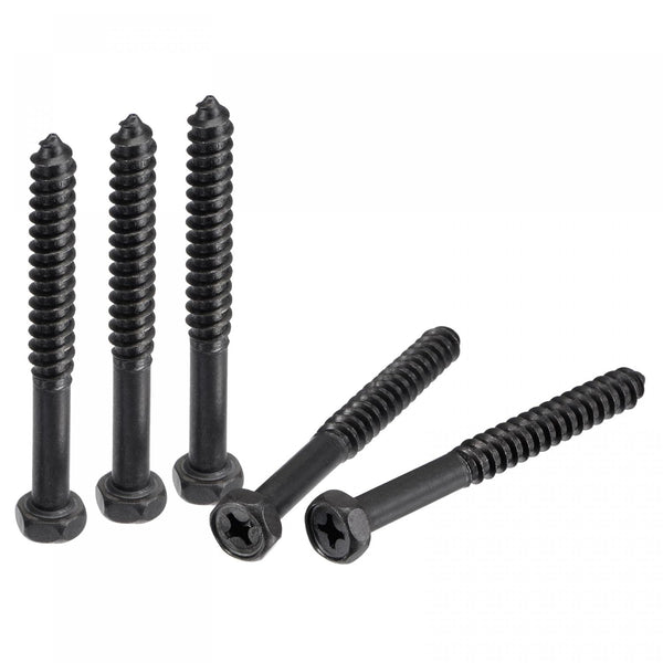 uxcell Hex Lag Screws 5/16" x 3" Carbon Steel Phillips Head Bolts for Deck Building, 10pcs