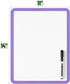 Mr. Pen Dry Erase Board, 14” x 11” with Black Marker, Purple Frame, Small White Board for Kids and Students