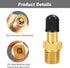 GODESON 1/8" NPT Tank Valve, Anti-Corrosion Brass Schrader Valve with Caps, Pack of 2