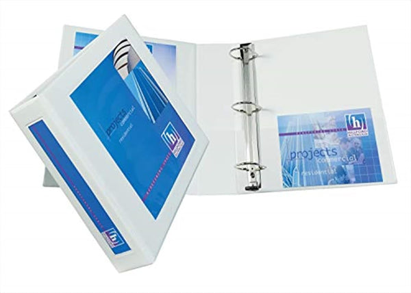 Avery Heavy-Duty Framed View 3-Ring Binder, 1.5" EZD Rings, 1 White Binder (68060)