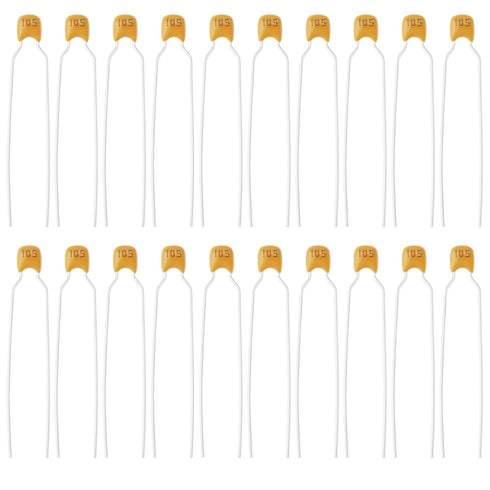 Be In Your Mind 50Pcs Ceramic Capacitor 1F 50V for Remote Control Car Fan Home Appliances