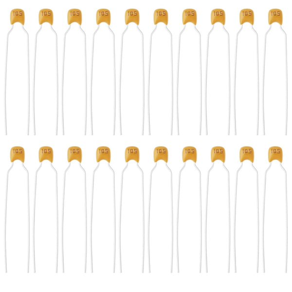 Be In Your Mind 50Pcs Ceramic Capacitor 1F 50V for Remote Control Car Fan Home Appliances