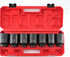 TONYNOL 1/2 Inch Set, 6-Point, SAE(1/2 1-3/8"to1-3/4"), 7 Set, Drive Deep Impact Socket Drive PCS, Cr-Mo, Heavy Duty