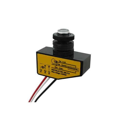 Proshopping 2 8-50V 3.5A 12V 24V 36V 48V) Pieces DC Photoelectric Switch, Dusk to Dawn Sensor for Outdoor Lighting