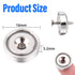 20Pcs Holes,0.63"(16mm) Countersunk Super Strong Round Base Cup Neodymium Magnets with Ring Rare Earth Magnets Heavy