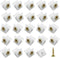 Drawer Reinforcement Repair Kit for Furniture, Fixing Wedges and Brackets, 50PCS Plastic Angle Code Bracket