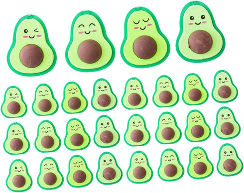 Ciieeo 108 Pcs Adorable Avocado Erasers - Cartoon Rubber Kids Erasers for Toddlers, Basket Stuffer