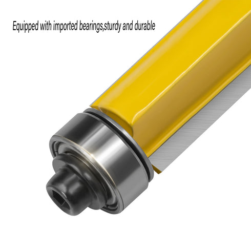 Ozmatip 5Pcs Set 1/4 Inch 1/2 Inch 33/64", 3/4", 1", 1-1/4", 1-1/2" Inch Top and Bottom Bearing Flush Trim Router Bits
