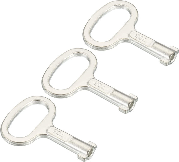 PATIKIL Key Shape Socket Spanner Key, 3 Pack Electrical Cabinet Gas Water Meter Switch Key for 0.45"x0.2" Panel Lock,