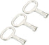 PATIKIL Key Shape Socket Spanner Key, 3 Pack Electrical Cabinet Gas Water Meter Switch Key for 0.45"x0.2" Panel Lock,
