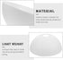 2pcs IMIKEYA Plastic Lampshade Floor Lamp Shades Replacement Plastic Bowl White Lamp Shades Mushroom Lampshade