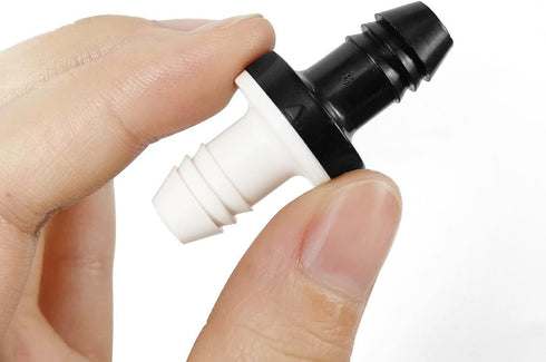 3/8" 10mm Inline Vacuum Barbed Check Valve - 1Pcs/2Pcs/5Pcs ABS One Way Water Non-Return Breather Valve