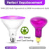 ENERGETIC Purple Par38 LED Flood Outdoor Light Bulb, 16W Dimmable, E26 Base for Holiday Lighting, 2 Pack