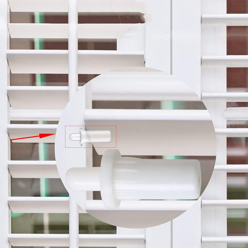 100pcs Plantation Shutter Repair Tool Spring Loaded Shutter Pins and Tilt Rod Louvers Staples for Windows