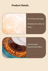 KIYOMING 360 3 Levitating Moon Lamp Floating Saturn Lamp with Transparent Luminous Light Base Suspension Rotation