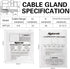 MAKERELE NPT 3/8” Nylon Cable Glands, IP68 Waterproof Strain Relief Cord Connector
