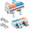 6pcs DIN Rail Terminal Blocks, DIY Splicing Wire Connectors for Circuit Inline