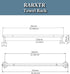 22 Inch SUS304 24 Inch RARXTR Matte Black Towel Bar Towel Rack for Bathroom Kitchen Hand Towel Holder Dish Cloths