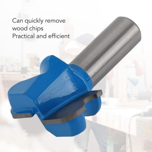 1/2 inch Woodworking Router Bit with PTFE Coating, Shank, Finger Pull Design for Wood Grooving