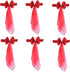 Ywmsfl 6pieces Chair Sashes for Weddings Stretch Band Spandex Bows for Elegant Decors