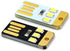 Tizuqe 5Pcs 0.2W LED Lamp Reading Book Light USB Night Light Pocket Card LED Keychains Lamp