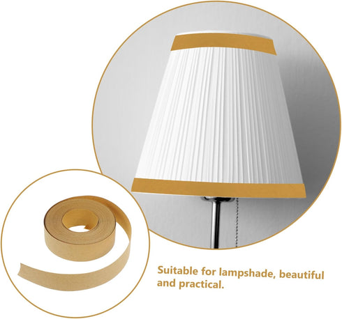 5m Homoyoyo Floor Lamp Shade Replacement Tape Self-adhesive Lampshade Cloth Roll Lamp Table Tape Drum Lampshade Tape