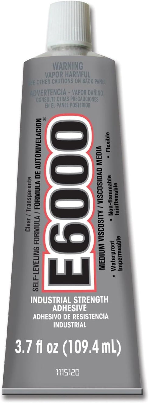 Eclectic Products 230021 2 Pack 3.7 oz. E-6000 Medium Viscosity Multi-Purpose Adhesive Uncarded, Clear by E6000