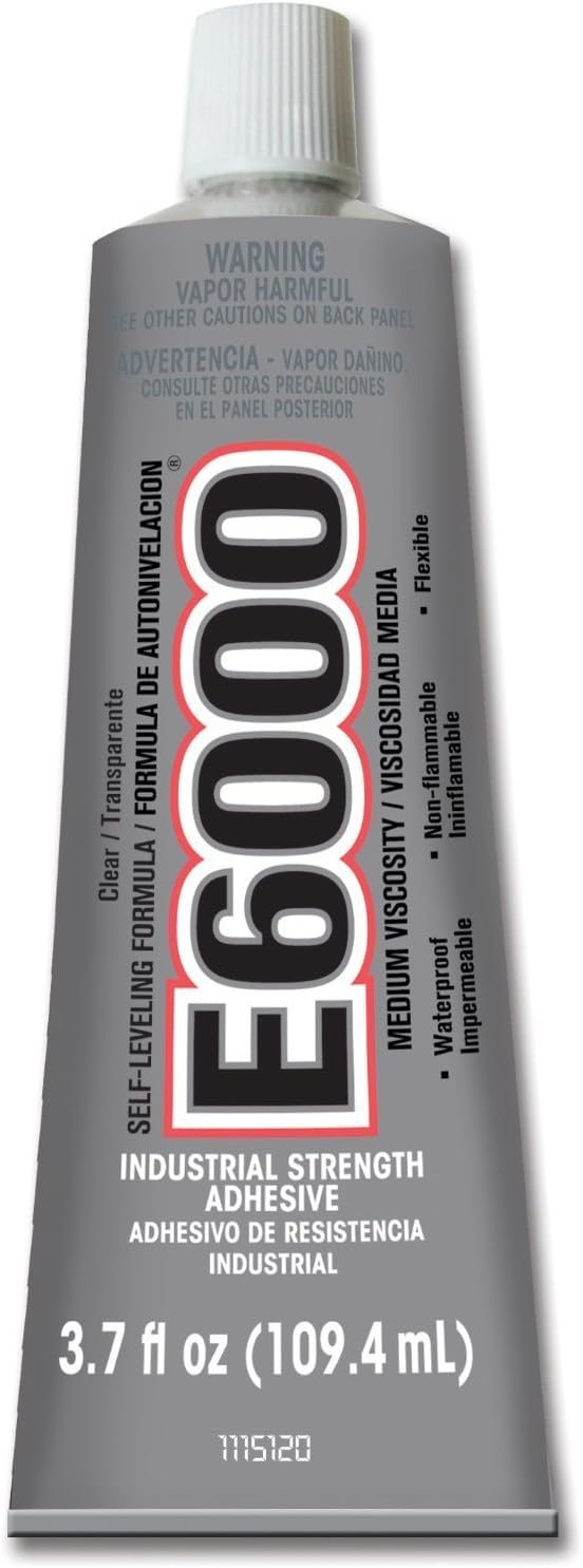 Eclectic Products 230021 2 Pack 3.7 oz. E-6000 Medium Viscosity Multi-Purpose Adhesive Uncarded, Clear by E6000