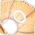 Gatuida Vintage Victorian Tassel Fabric Lampshade with Base Unique Scalloped Table and Floor Lamp Cover Classic Cloth