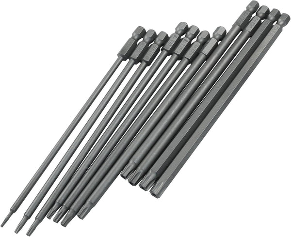 vibedor 11 Pcs Durable Torx Screwdriver Set, Security Tamper Proof Bit Set S2