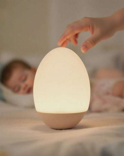 Egg Light for Nursery, 256 RGB Baby Night Light, Rechargeable Night Light