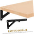 2pcs ULTECHNOVO Stainless Steel Folding Shelf Bracket Wall-Mounted Triangle Hinge for Table Bench Storage Rack