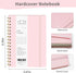 Lined Spiral Notebook 3Pack A5 Pink College Ruled Hardcover Journal 160 Pages-5.67" x 8.4",100 GSM Paper, Spiral Bound Notebook for Work School Note Taking Business by Ouzoustate