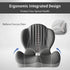 JNHEST Tailbone Ergonomic Seat Cushion, L-Shaped Memory Foam Orthopedic Seat Cushion with Coccyx Hollow Design, Lumbar