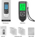 Paint Thickness Gauge, Digital Meter Probe Paint Thickness Gauge Zero Calibration Digital Display Car Coating LCD(Black)