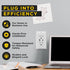 USB Charger and Receptacle Outlet, 4.8A 120V Wall Charging Ports, Fast-Charging Electrical Ports, Cover Plate Included
