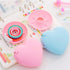Blue Tape Dispenser with Heart Shape Organizer, Invisible Tape Cutter for School Office