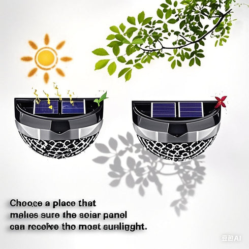 Follateas 8 Pack) Outdoor Solar Step Lights for Stairs, Solar Fence Lights Waterproof LED Lighting, Yard Patio Pathway