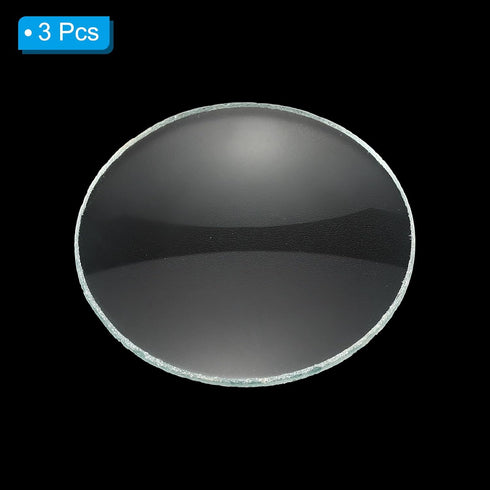 PATIKIL 4" (100mm) Focal Length Double Convex Lens, 3 Pack for Physics Experiment, Clear